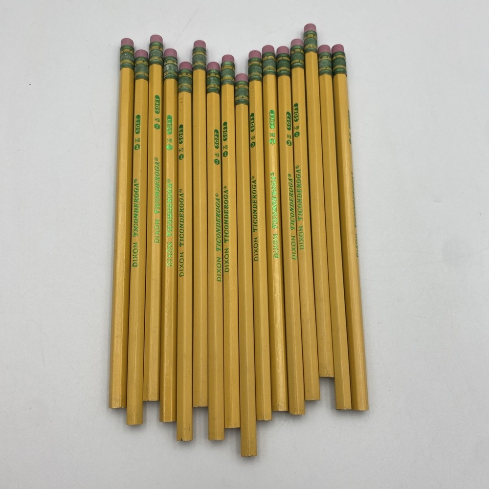 Lot of 16 Dixon Ticonderoga HB-2 Soft Unsharpened Pencils